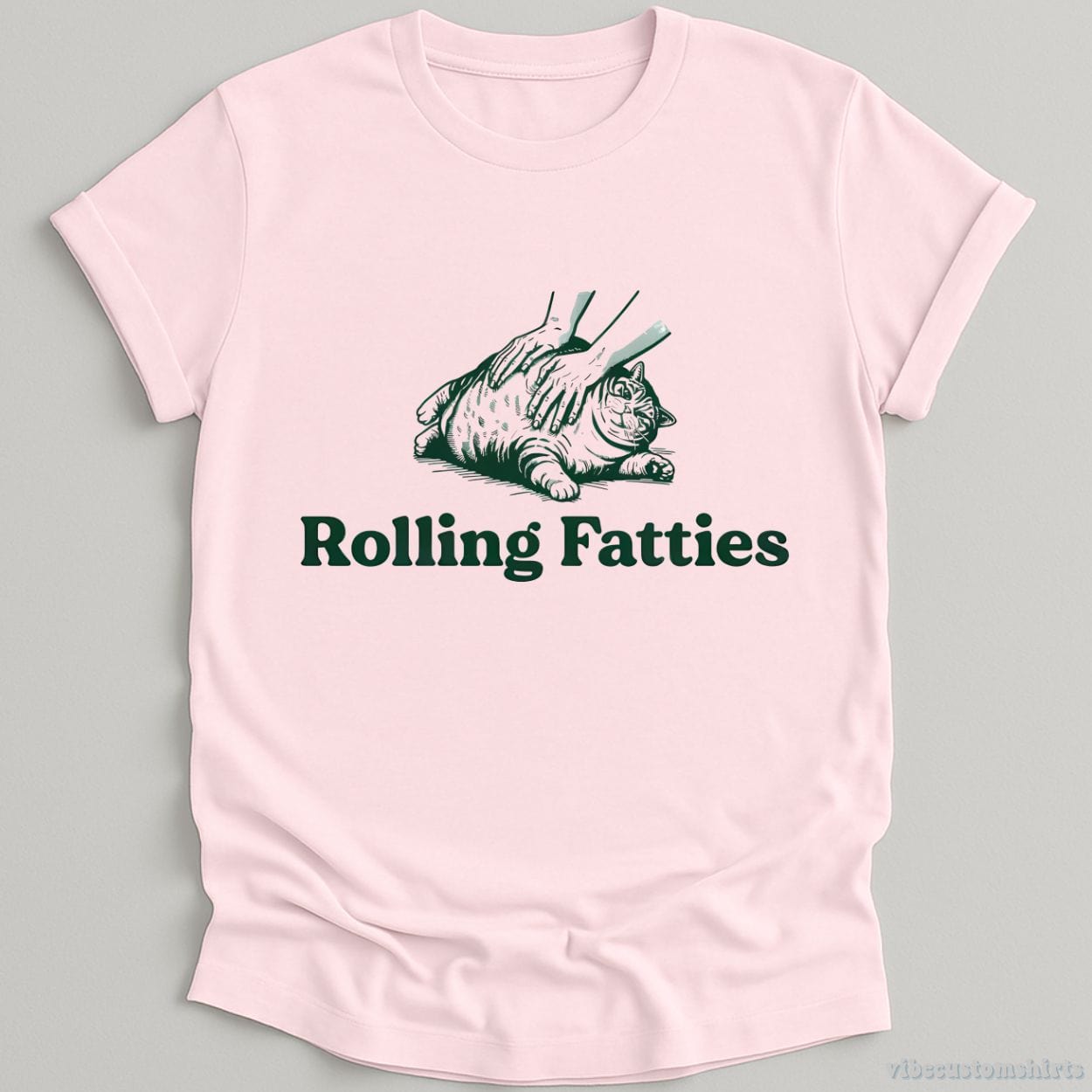 T-Shirt Light Pink / S Rolling Fatties Shirt