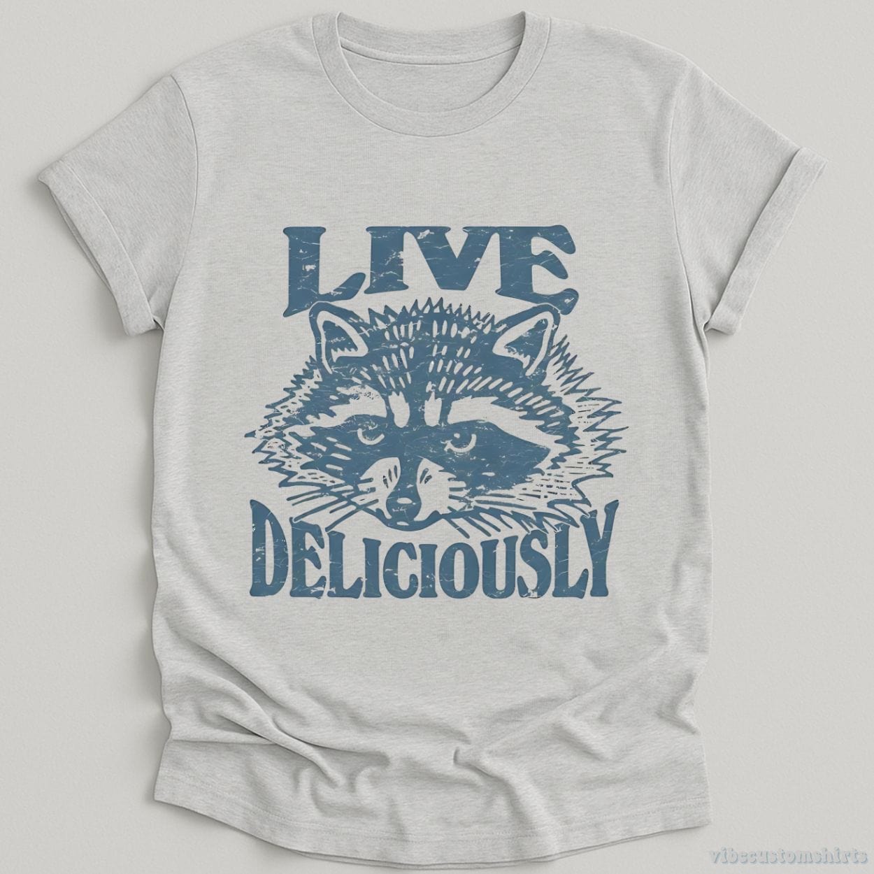 T-Shirt Sport Grey / S Live Deliciously Gothic Raccoon Shirt