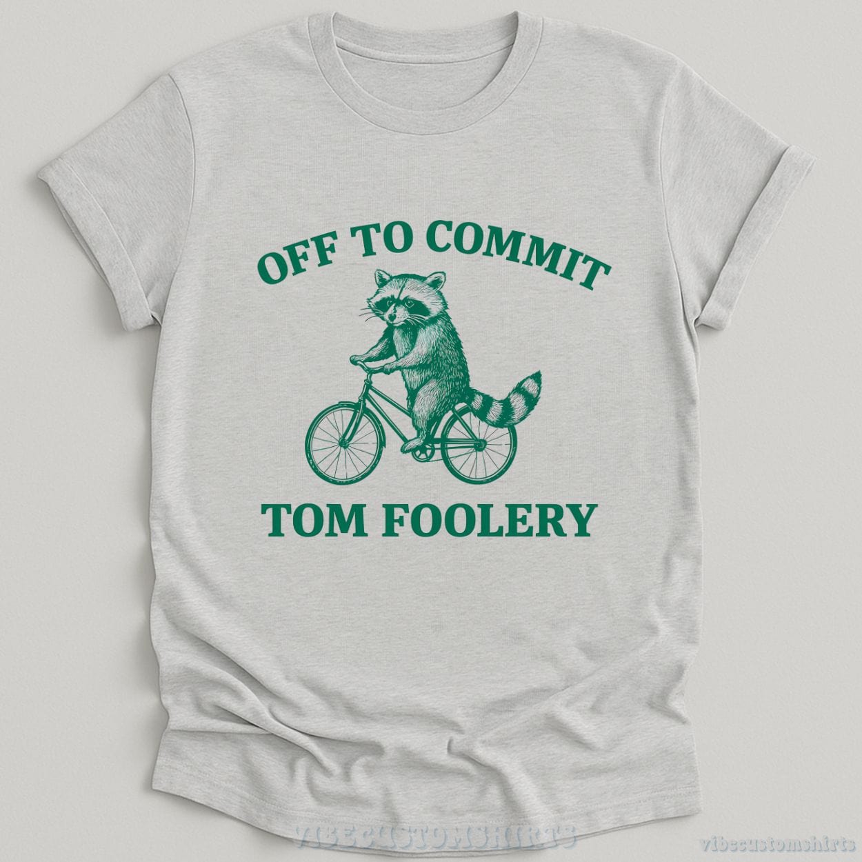 T-Shirt Sport Grey / S Off To Commit Tom Foolery Raccoon T-Shirt