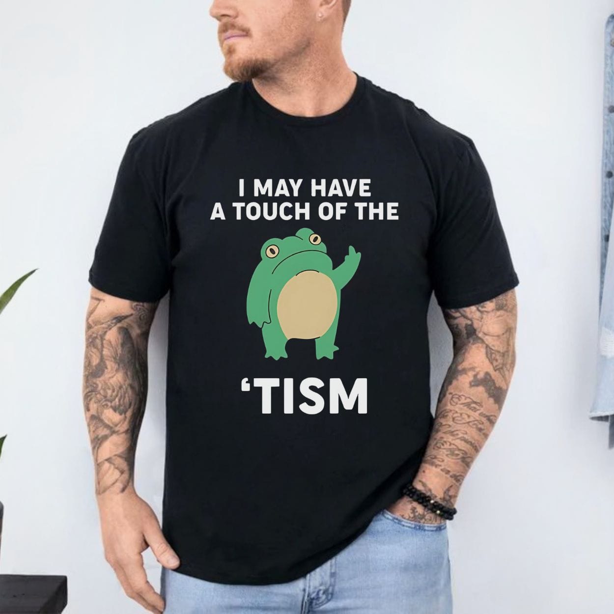 T-Shirt Touch Of The Tism Frog Meme Shirt
