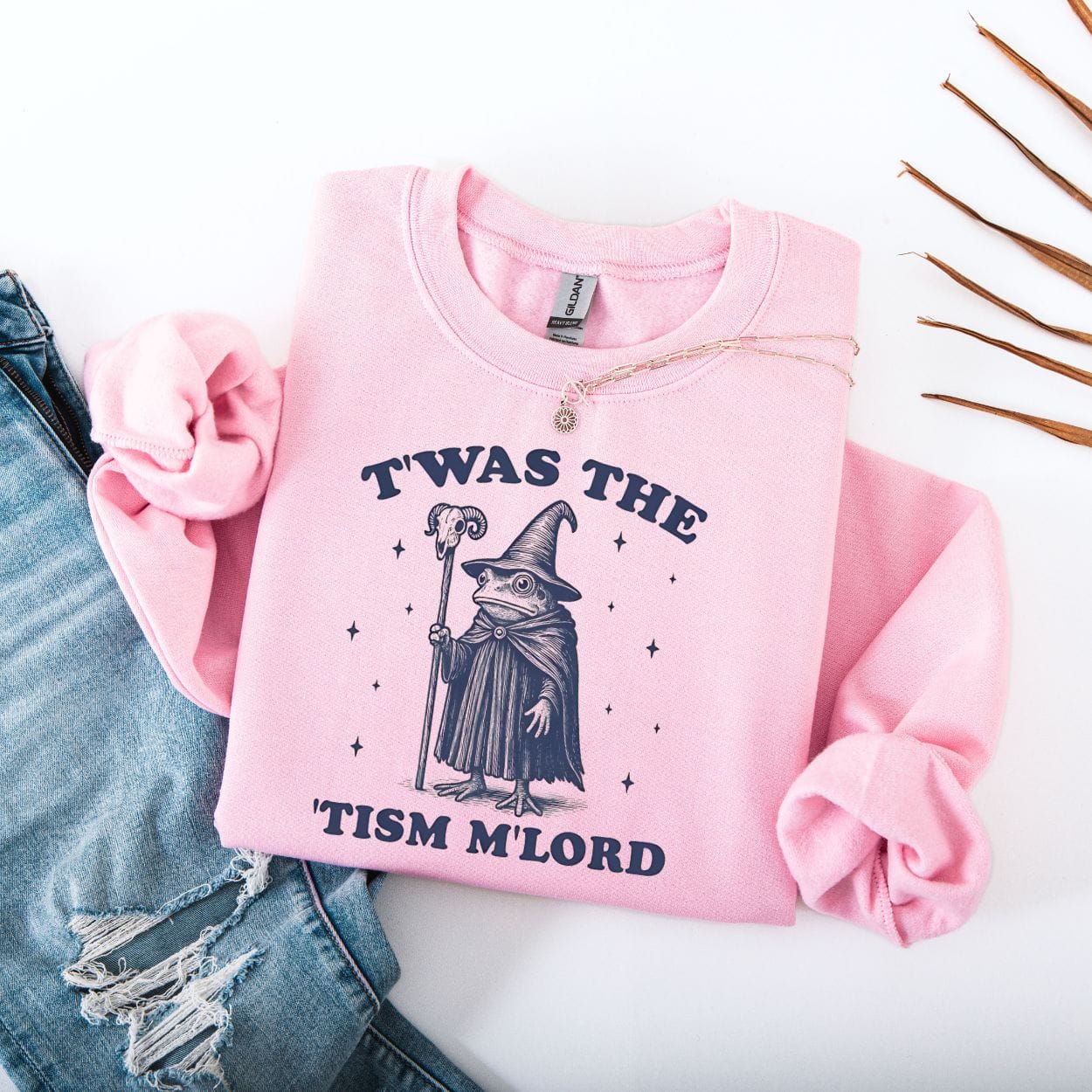 Sweatshirt S / Light Pink It Was The Tism M Lord Sweatshirt