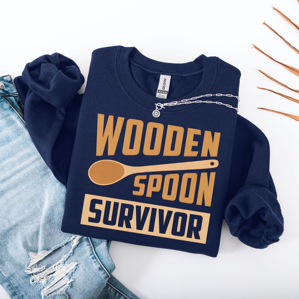 Sweatshirt S / Navy Wooden Spoon Survivor Sweatshirt