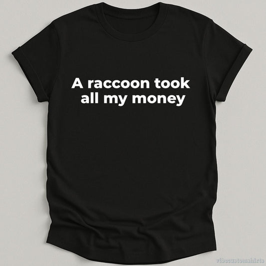 T-Shirt Black / S A Raccoon Took All My Money Shirt