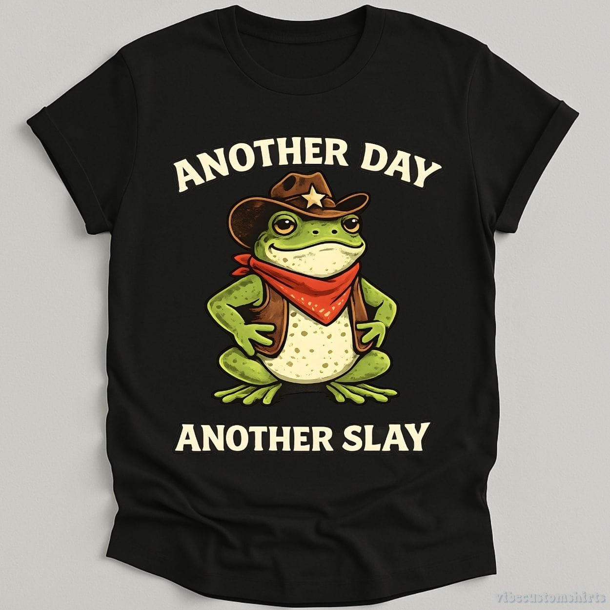 T-Shirt Black / S Another Day Another Slay Cowboy Frog Shirt