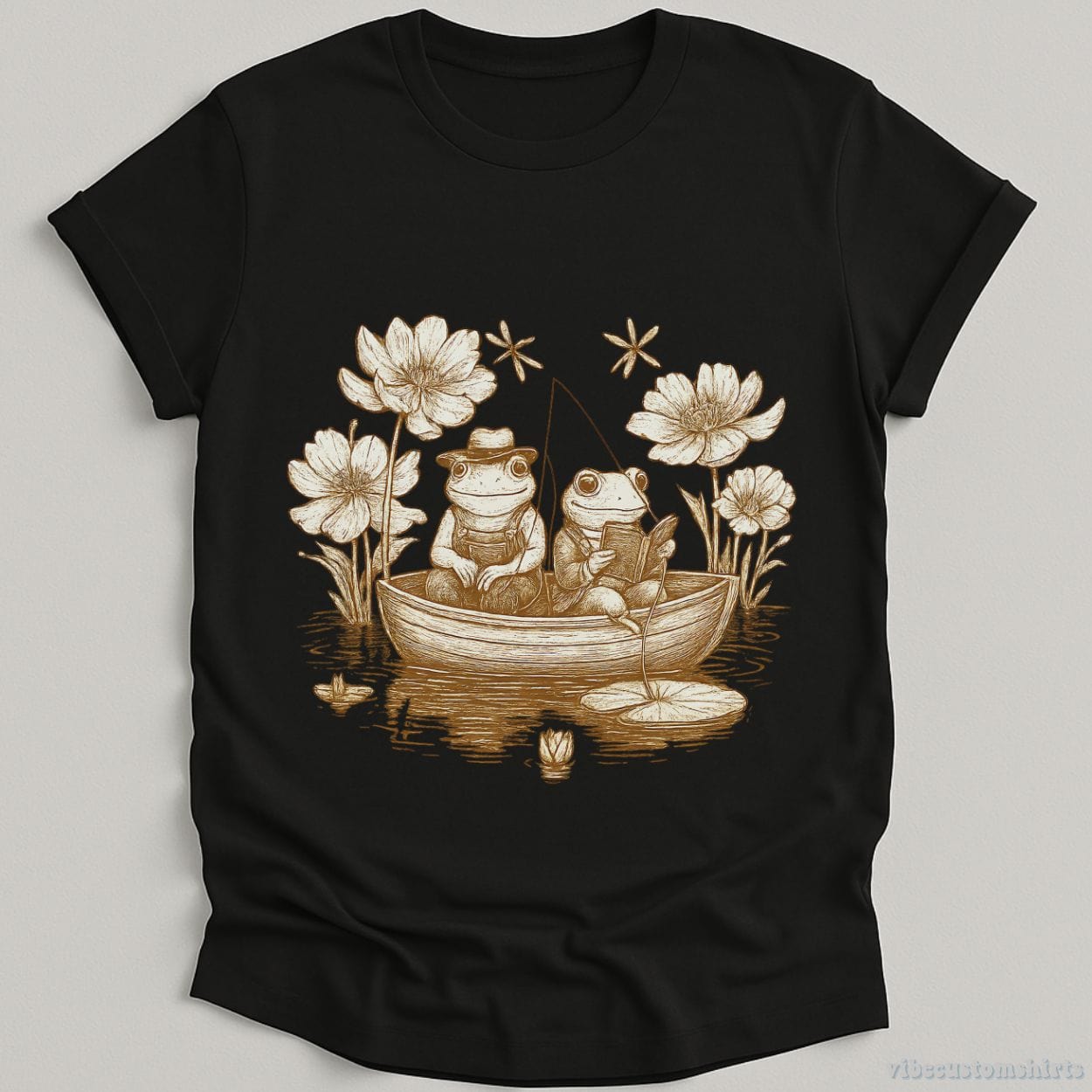 T-Shirt Black / S Frog And Toad Vintage 90s Style Shirt