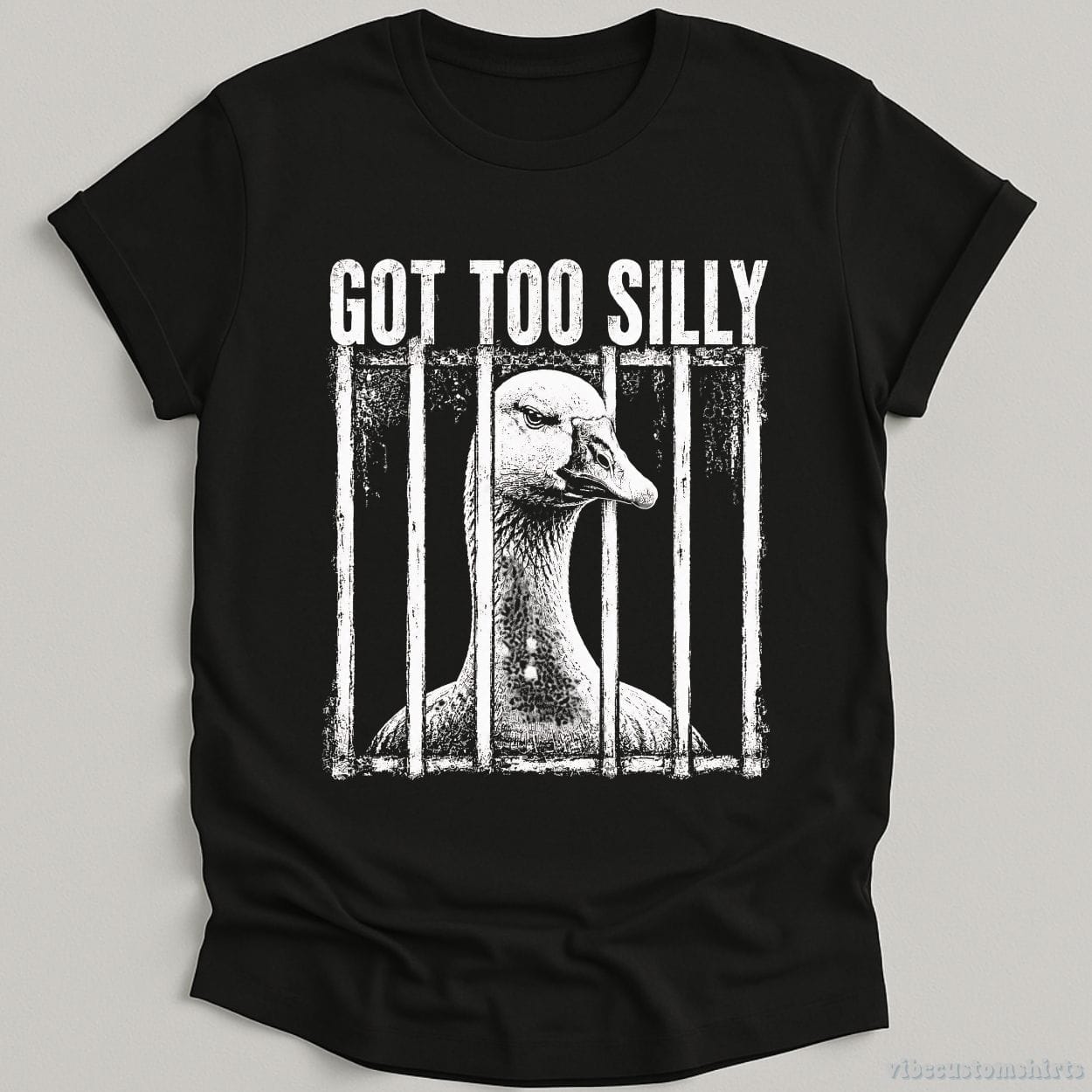 T-Shirt Black / S Got Too Silly Vintage Goose Meme Shirt