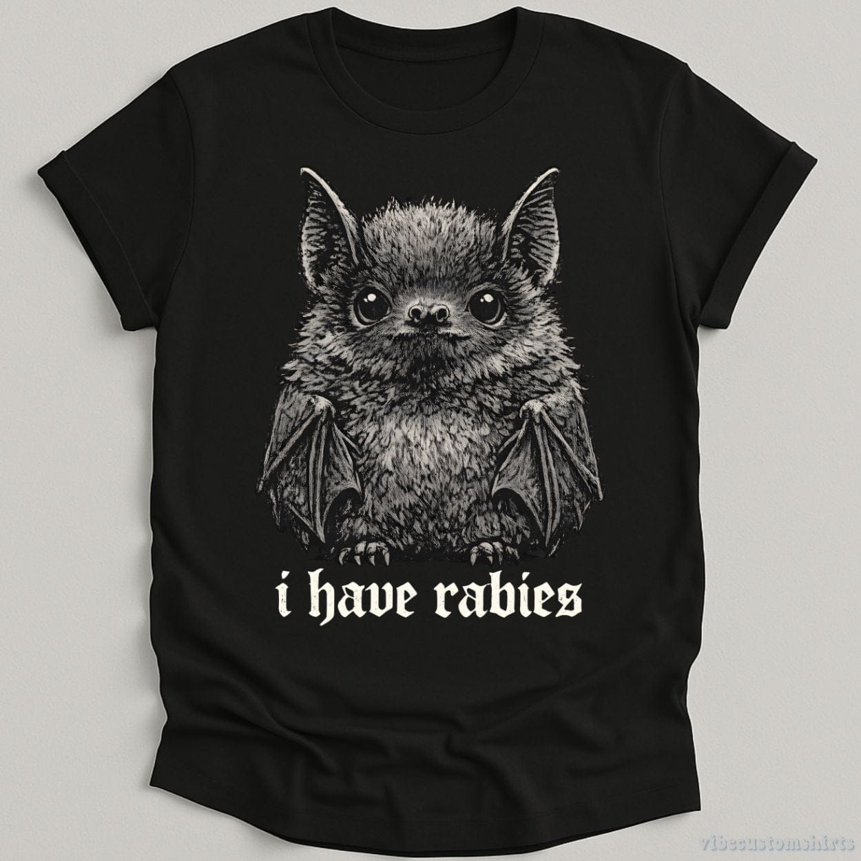 T-Shirt Black / S I Have Rabies Bat Shirt