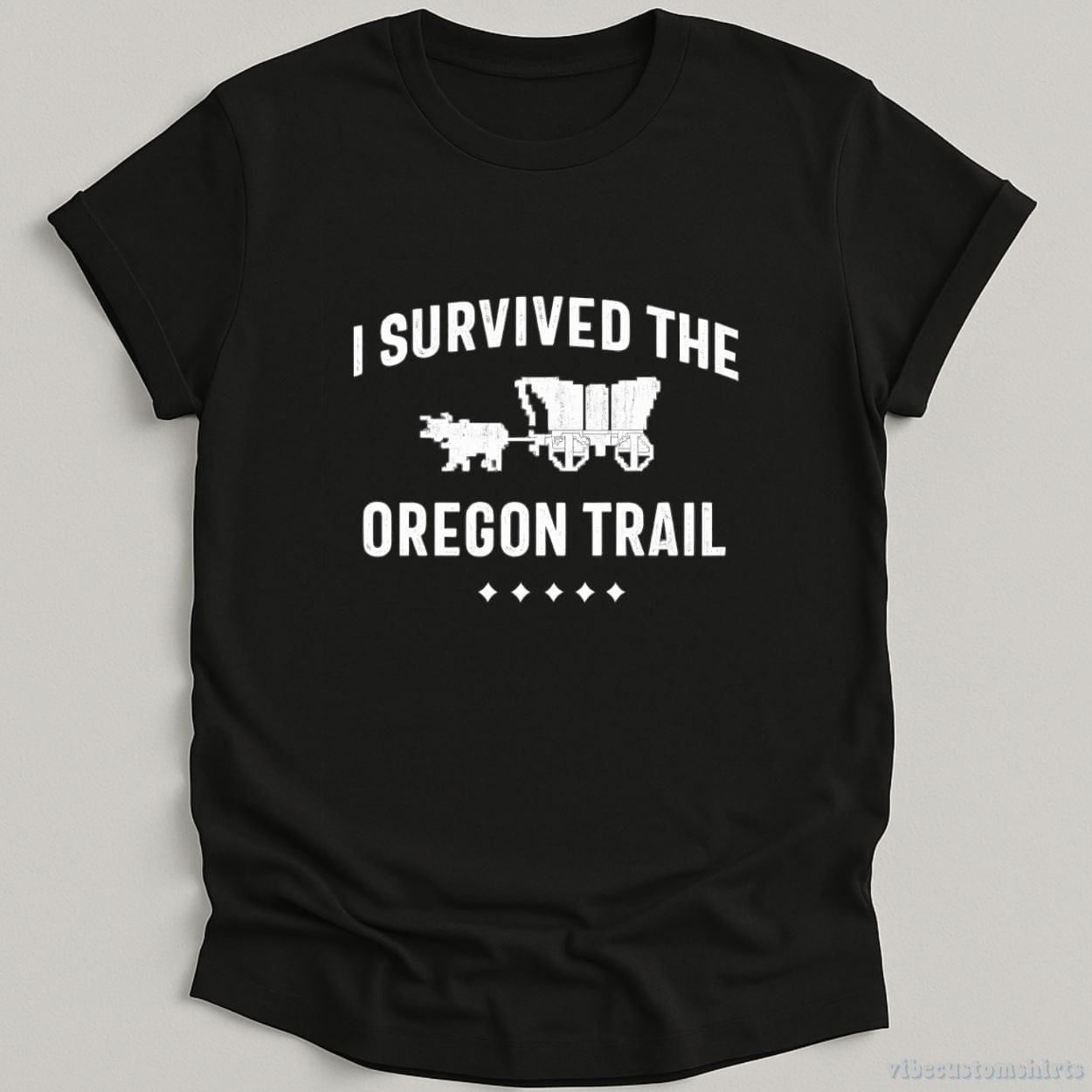 T-Shirt Black / S I Survived The Oregon Trail Retro Shirt