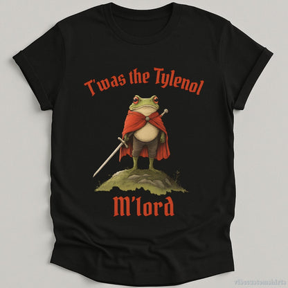 T-Shirt Black / S It Was The Tylenol Funny Frog Meme Shirt