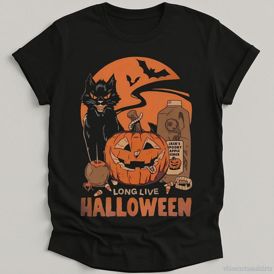 T-Shirt Black / S Long Live Halloween Shirt