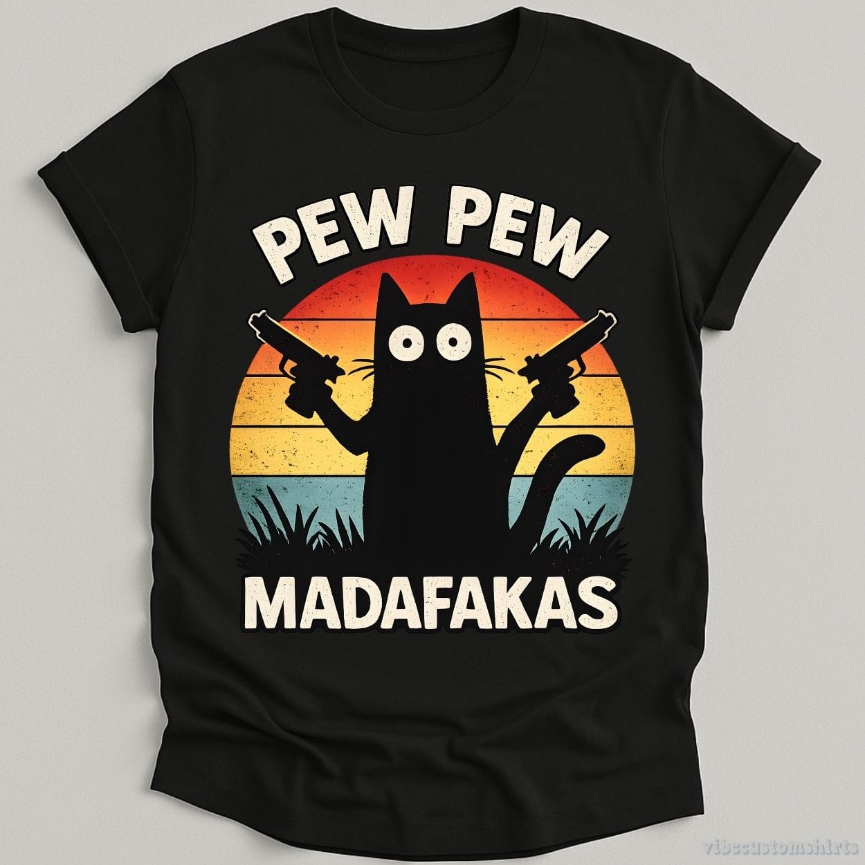 T-Shirt Black / S Pew Pew Madafakas Shirt