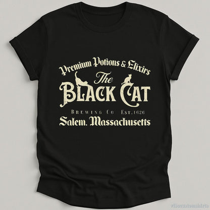 T-Shirt Black / S Salem Black Cat Witchy Shirt