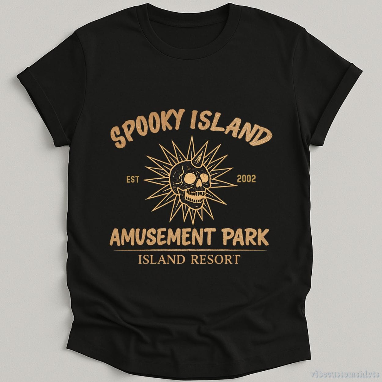 T-Shirt Black / S Spooky Island Amusement Park Shirt