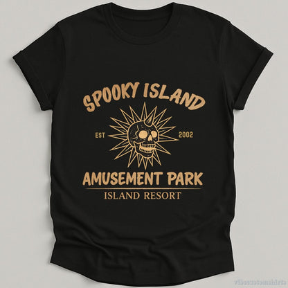 T-Shirt Black / S Spooky Island Amusement Park Shirt