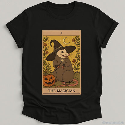 T-Shirt Black / S The Magician Possum Tarot Shirt