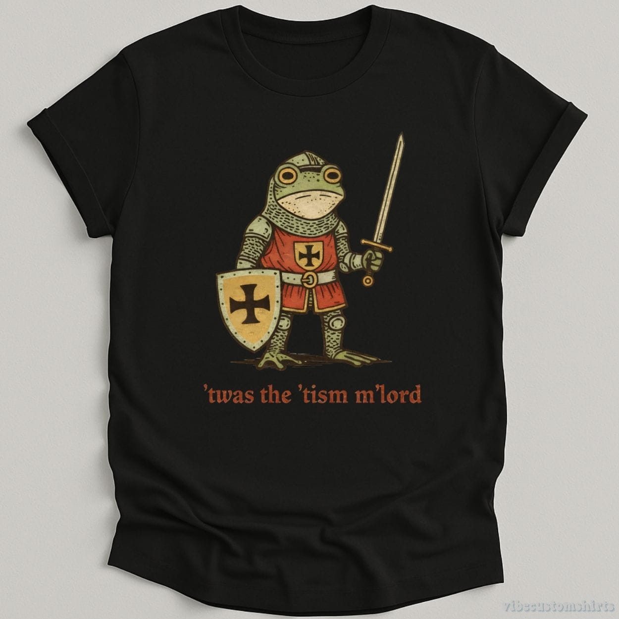 T-Shirt Black / S Twas The Tism Mlord Frog Knight Shirt