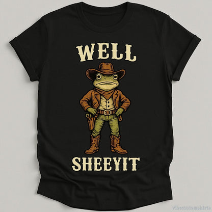T-Shirt Black / S Well Sheeyit Vintage Western Frog Shirt