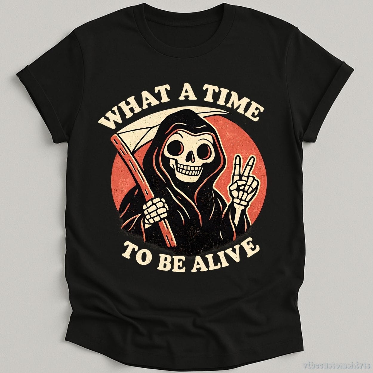 T-Shirt Black / S What A Time To Be Alive Retro Humor Shirt