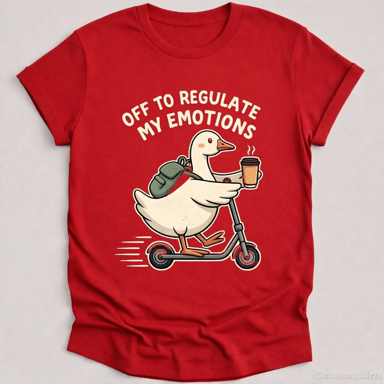 T-Shirt Cardinal Red / S Off To Regulate My Emotions Shirt