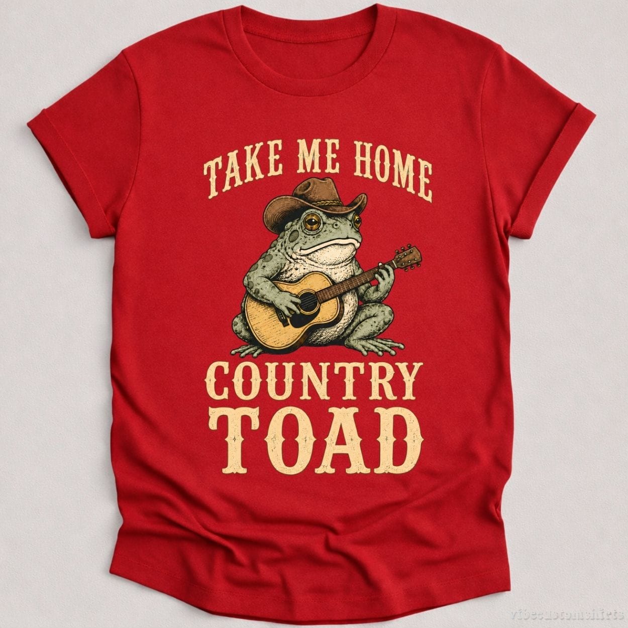 T-Shirt Cardinal Red / S Take Me Home Country Toad Western Humor Shirt