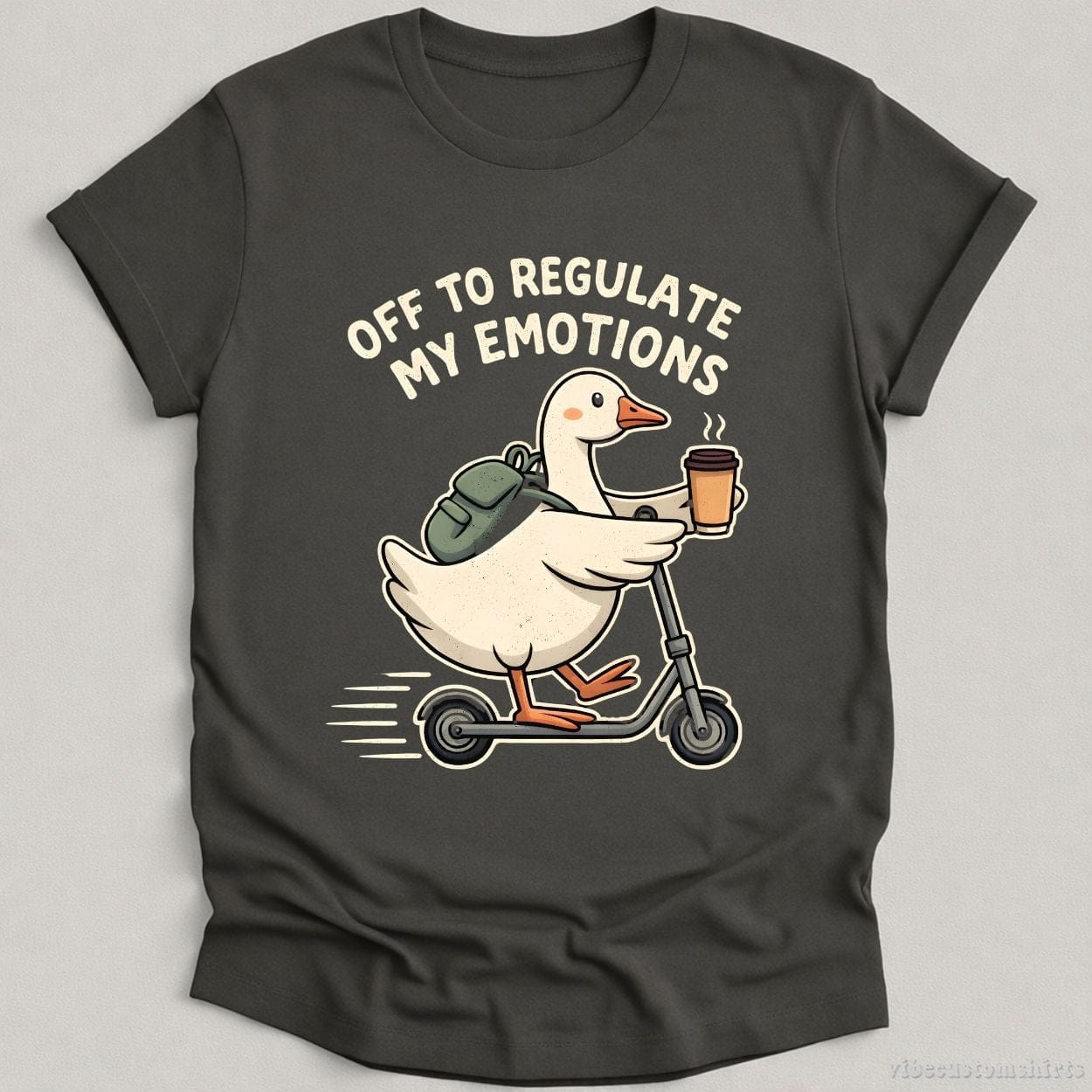 T-Shirt Charcoal / S Off To Regulate My Emotions Shirt