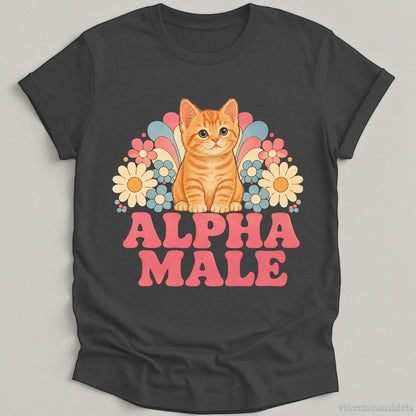 T-Shirt Dark Heather Grey / S Alpha Male Kitten Shirt