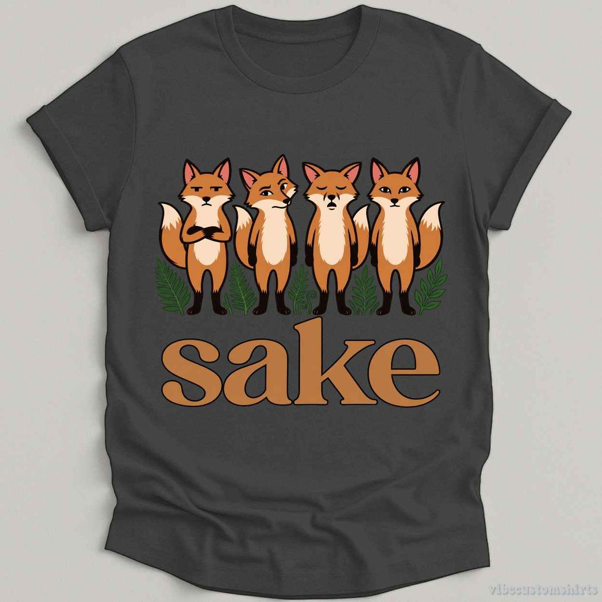 T-Shirt Dark Heather Grey / S Fox Sake Shirt