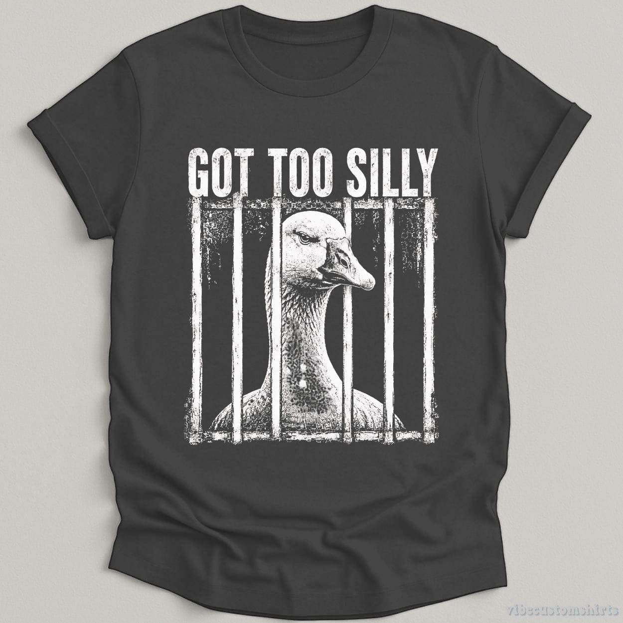T-Shirt Dark Heather Grey / S Got Too Silly Vintage Goose Meme Shirt