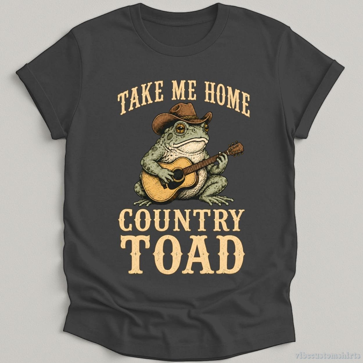 T-Shirt Dark Heather Grey / S Take Me Home Country Toad Western Humor Shirt
