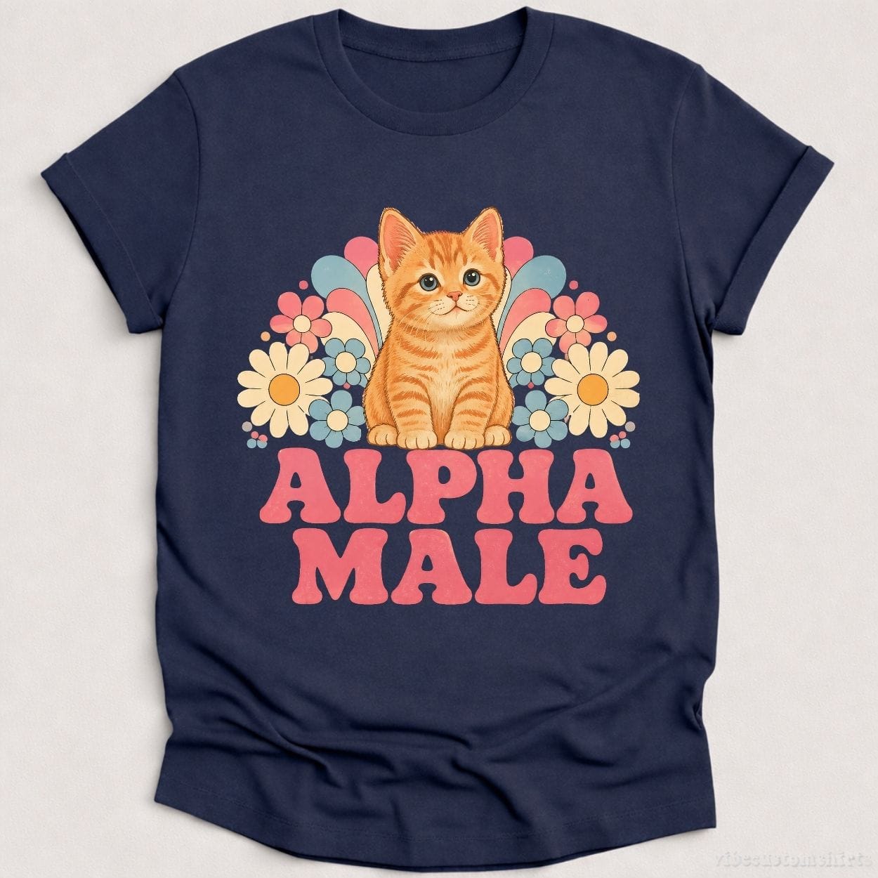 T-Shirt Heather Navy / S Alpha Male Kitten Shirt