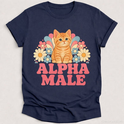 T-Shirt Heather Navy / S Alpha Male Kitten Shirt