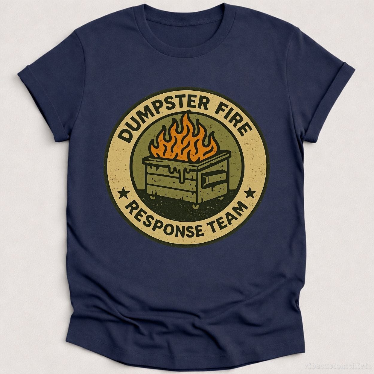 T-Shirt Heather Navy / S Dumpster Fire Response Team Shirt
