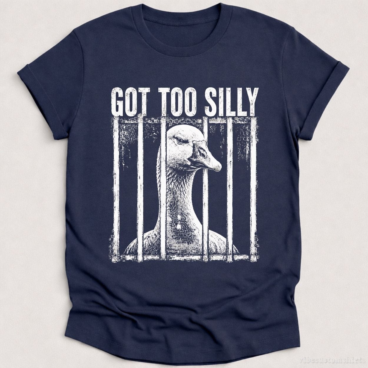 T-Shirt Heather Navy / S Got Too Silly Vintage Goose Meme Shirt