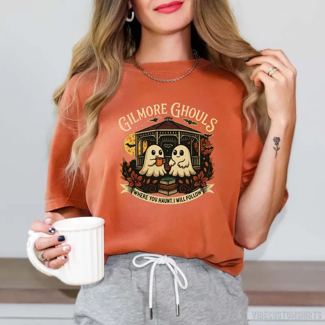 T-Shirt Heather Orange / S Gilmore Ghouls Halloween Shirt