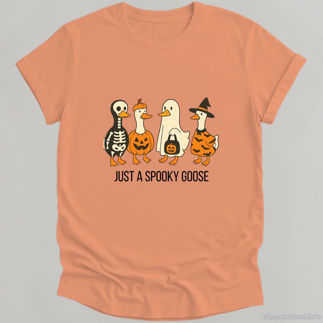T-Shirt Heather Orange / S Just A Spooky Goose Shirt