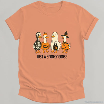 T-Shirt Heather Orange / S Just A Spooky Goose Shirt
