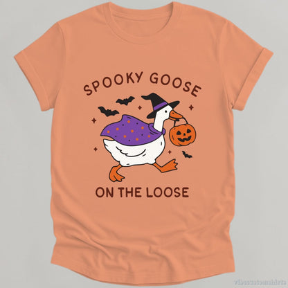 T-Shirt Heather Orange / S Spooky Goose on the Loose Shirt