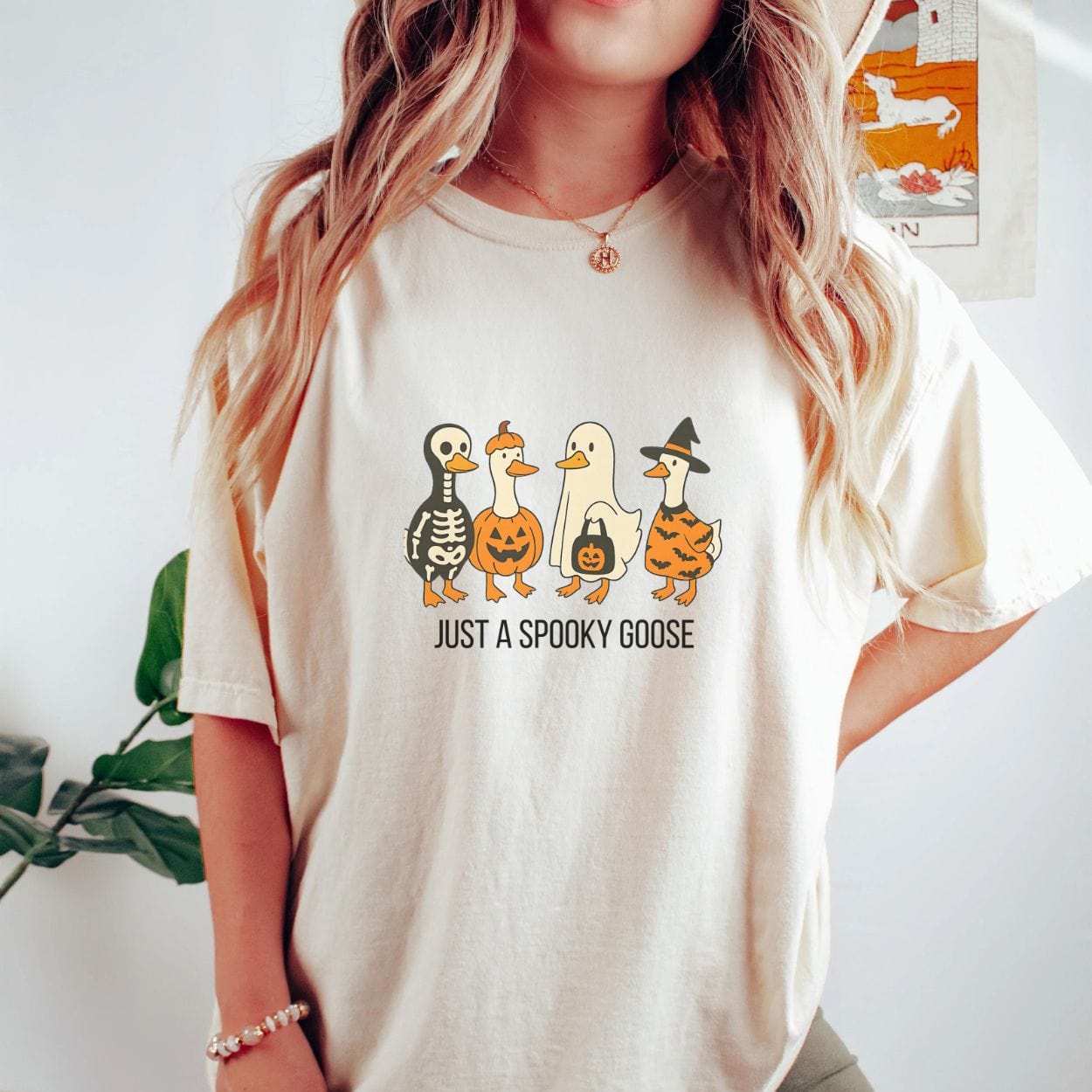 T-Shirt Just A Spooky Goose Shirt