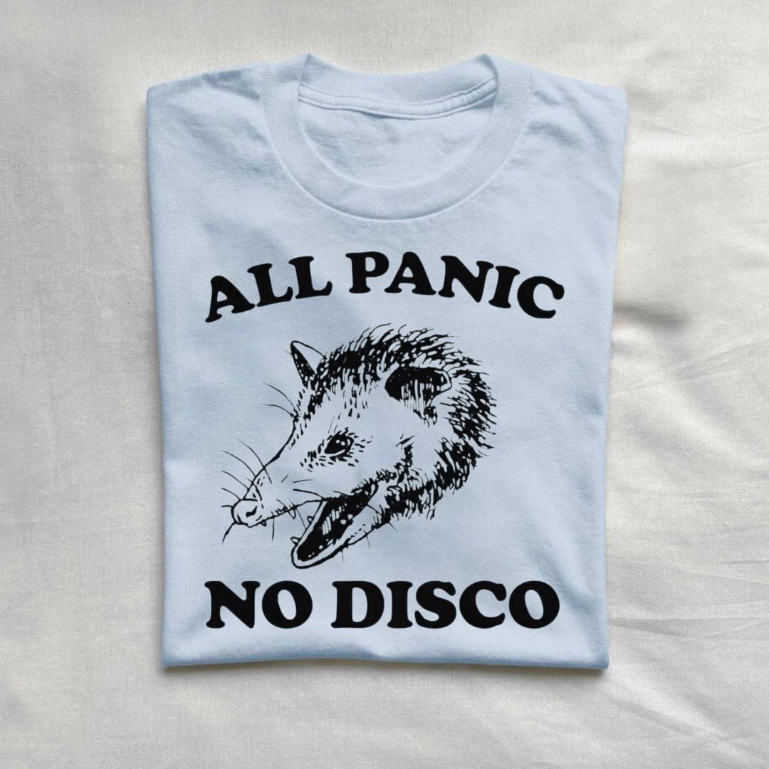 T-Shirt Light Blue / S All Panic No Disco Opossum T-Shirt