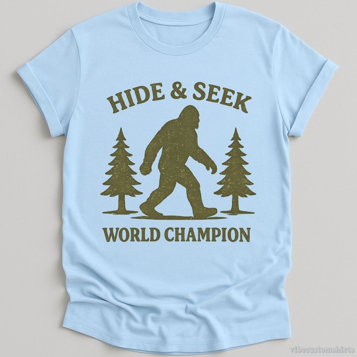 T-Shirt Light Blue / S Bigfoot Hide & Seek World Champion Shirt