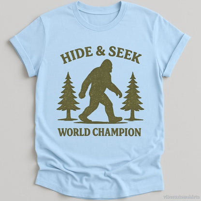 T-Shirt Light Blue / S Bigfoot Hide & Seek World Champion Shirt