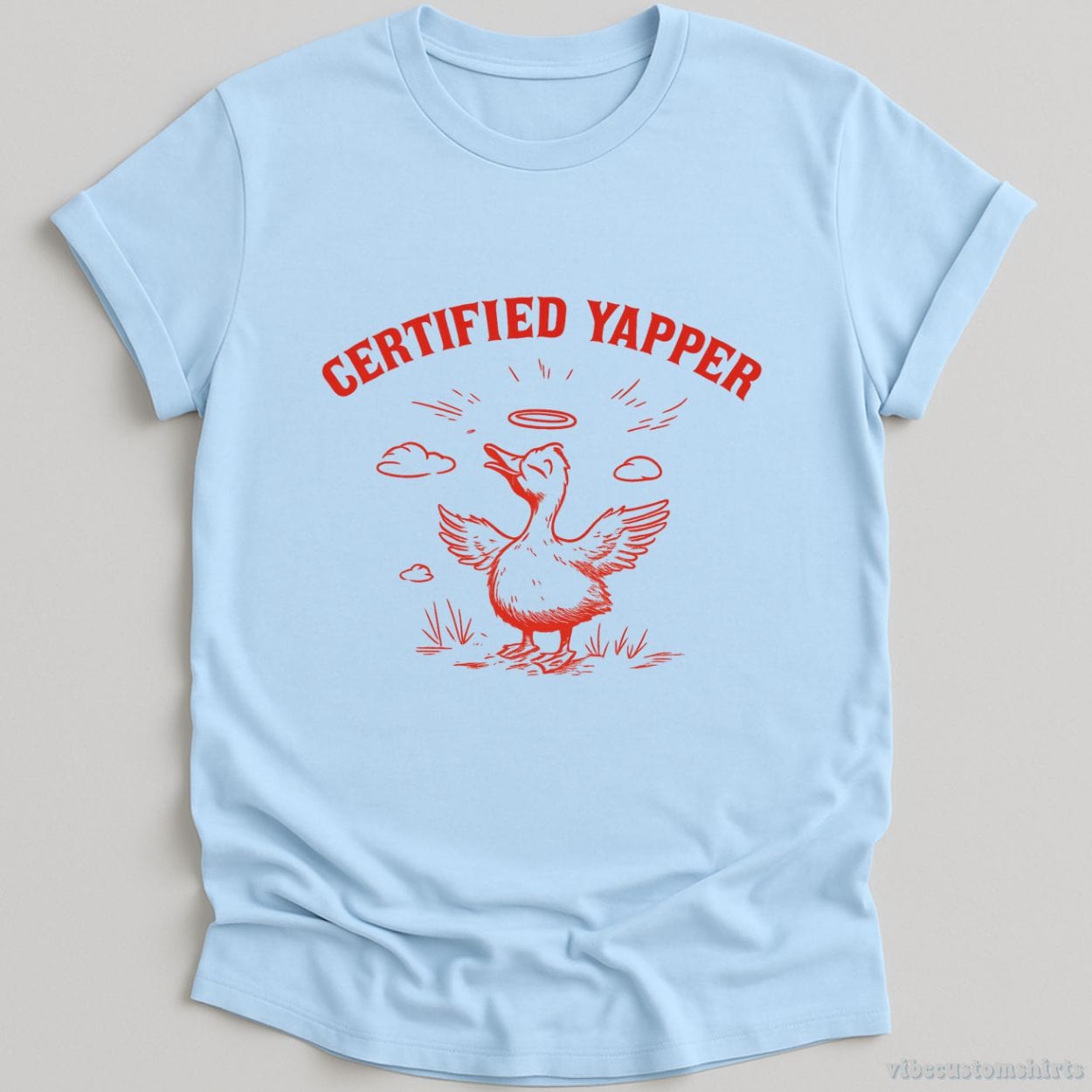 T-Shirt Light Blue / S Certified Yapper Silly Goose Meme Shirt