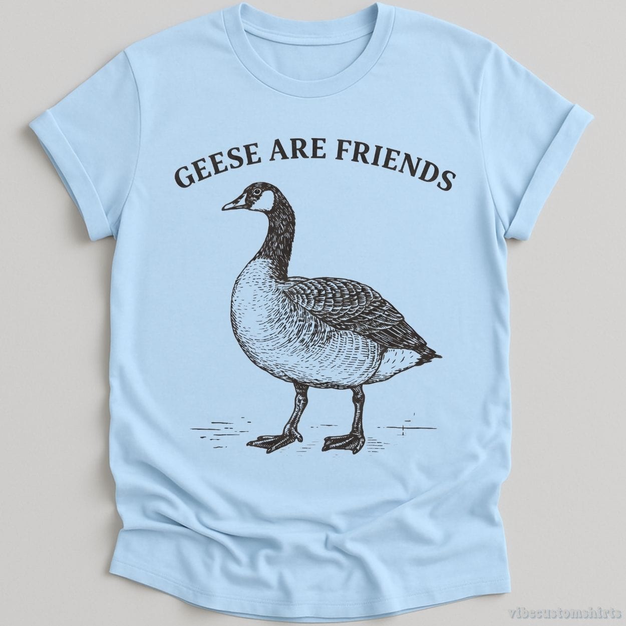 T-Shirt Light Blue / S Geese Are Friends Vintage Shirt