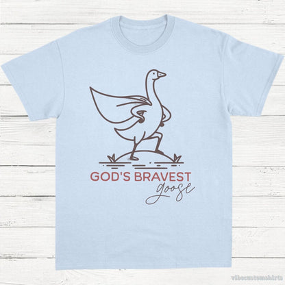 T-Shirt Light Blue / S God's Bravest Goose Unisex T-Shirt