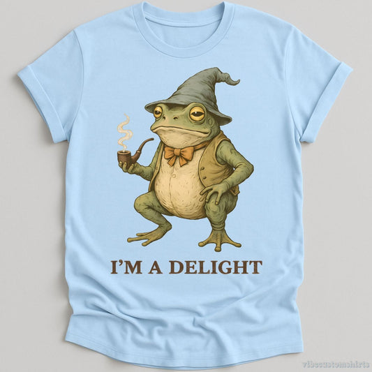 T-Shirt Light Blue / S I'm A Delight Wizard Toad Frog Funny Shirt