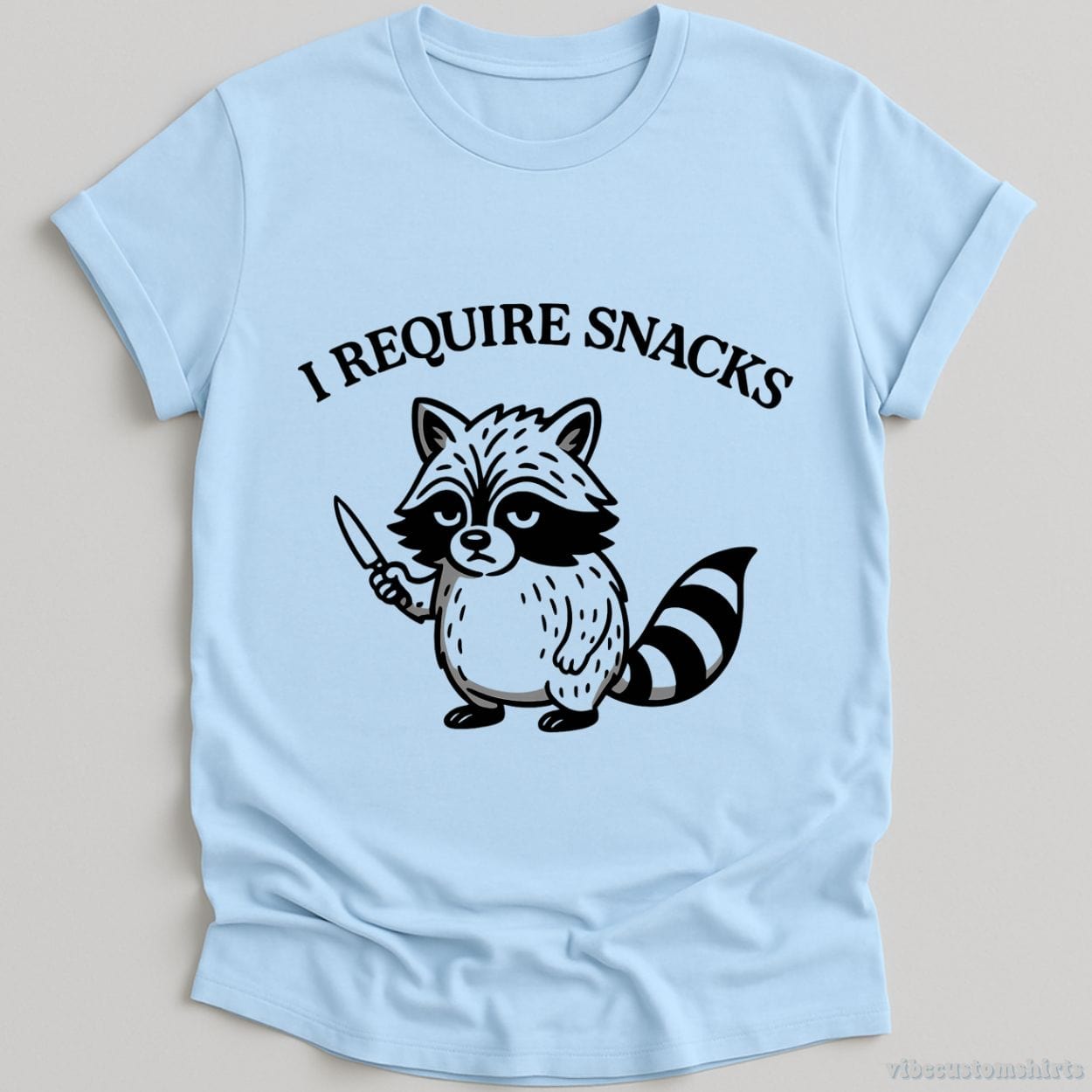 T-Shirt Light Blue / S I Require Snacks Shirt