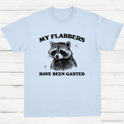 T-Shirt Light Blue / S My Flabbers Have Been Gasted Raccoon Meme Shirt