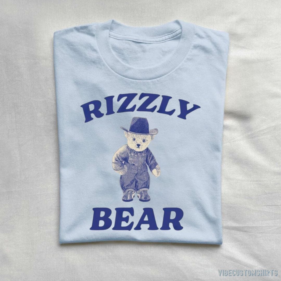 Rizzly Bear Funny Bear Meme T-Shirt – Vibe Custom Shirts