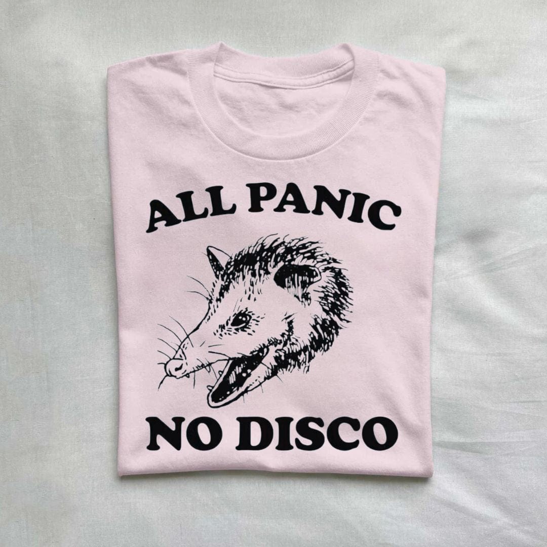 T-Shirt Light Pink / S All Panic No Disco Opossum T-Shirt