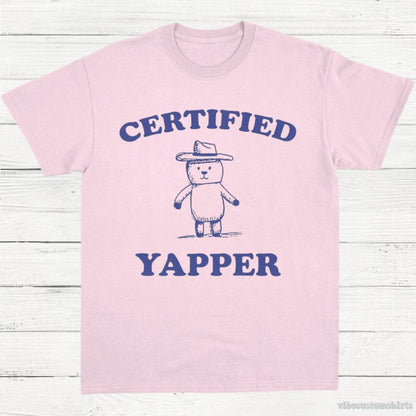 T-Shirt Light Pink / S Certified Yapper Vintage T-Shirt